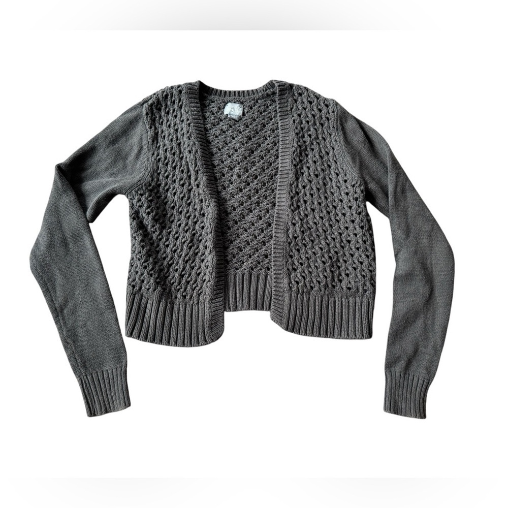 Converse All Stars Women’s Cotton Knit Cardigan Cropped Size XS EUC